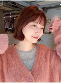 前髪カット小顔おくれ毛顔周りレイヤーショート_F31274