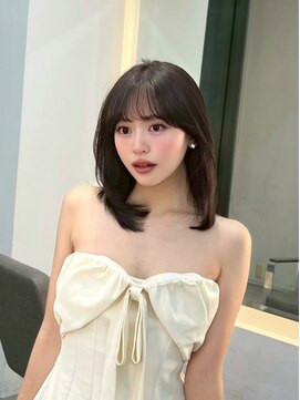 ノク 渋谷(nok) イメチェンピンクベージュ前髪