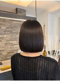 【乾かすだけでまとまる】艶感ナチュラルストレートボブ♪