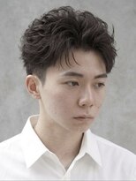 ノイセルヘアー(Noisyle Men's hair) リバースセンターパート/ニュアンスパーマ/ダウンバング/MEN'S