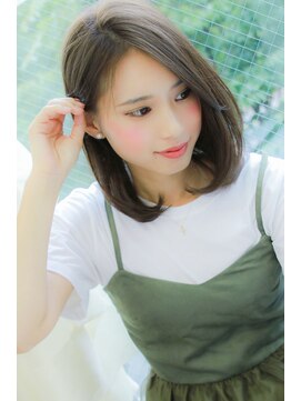 ラフィ(Laffy) ☆流し前髪のワンカールボブ