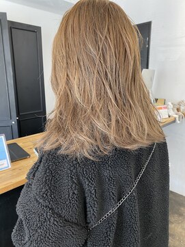 ヴェルダ 池袋店(verda) 【verdaお客様スタイル】ワンブリーチ×ベージュ