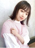 【December】大人かわいい 外ハネボブ アッシュブラウン♪