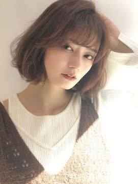 アグ ヘアー フライ 藤枝店(Agu hair fly) 《Agu hair》くすみカラー×レイヤートレンドボブ