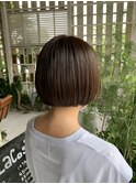 切りっぱなしボブ/大人エレガント重めボブ/タッセルボブ30代40代