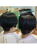【６月】ショート　縮毛矯正　瀬谷凌