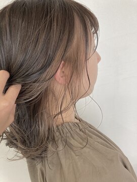 オーク(O.a.K) ナチュラル×ミルクティーイヤリングカラー