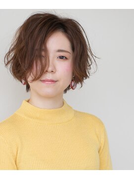 アーバン(URBAN) 透け感 前下がりショート ボブ