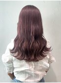 ピンクラベンダー_外ハネボブセクションカラー_ba367071