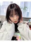 インナーカラー × ボブ