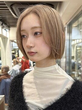 ダブ ギンザ(DaB ginza) ブロンドベージュ/ミルクティーブロンド/銀座/ボブ/ケアブリーチ