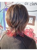 裾ビビッドカラー×ミニウルフ