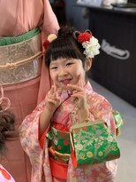 ビジョルノ つくばみどりの店(Begiorno)&nbsp;七五三　シニヨン編みおろし結婚式褒められる♪編み込み