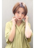 【Blanc】大人ショートボブ_前髪なしショート_丸みショート1107