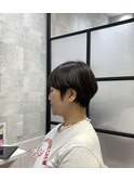 白髪ぼかし/白髪改善カラー/ショート/透明感カラー/脱白髪染め