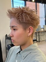 エルマーク 神戸三宮(L-MARK) ダブルカラーブリーチケアブリーチミルクティーリタッチシルバー