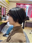 大人可愛い小顔マッシュショート/ダークブラウンカラー/吉祥寺