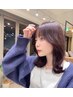 【二瓶指名20%OFF】カット＋透明感カラー＋うるつや3stepトリートメント