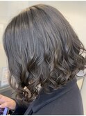 ボブのコテ巻き風少ししっかり目　新デジタルパーマ