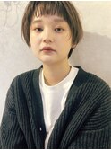  イメチェン/外ハネボブ/ワイドバング/前髪/美髪