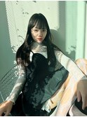 ストレートロング/黒髪ロング