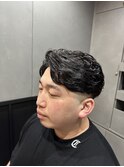 スキンフェードナチュラルパーマ