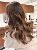 ハイライトバレイヤージュダブルカラーケアブリーチ30代40代