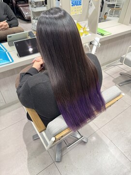 クレーチェ(CRECE) 《畑中結衣》グラデーションカラー/毛先カラー/パープルカラー