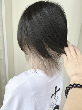 リグ 横浜(Lig.) ホワイトブロンドインナーカラーブリーチダブルカラー横浜横浜駅