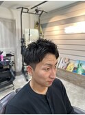 #サーフカール#スパイキーショート#ブルーブラック#船橋