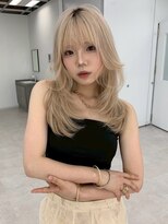 ユーフォリア 新宿通り(Euphoria) 韓国レイヤー フェイスレイヤー ベージュ ハッシュカット