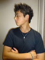 アンジェ(ange)&nbsp;スパイキーフェザーパーマ/短髪パーマ(カトウレイ)