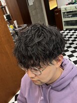 フランクス バーバー ウエストトウキョウ 吉祥寺店(FRANK’S BARBER WEST TOKYO)&nbsp;MEN’SHAIR波巻ツイストスパイラルフェザーパーマ吉祥寺