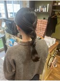 【lotus下枝】編み下ろしアレンジ/結婚式ヘアセット