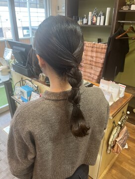 ロータスヘアーデザイン(Lotus Hair Design) 【lotus下枝】編み下ろしアレンジ/結婚式ヘアセット