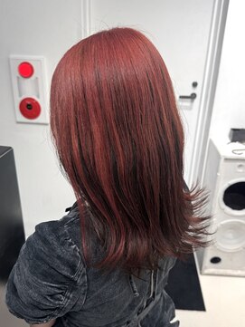 ココ 原宿(KOKO) C大人ガーリー,ダークアッシュ.ミディアムレイヤーカット