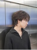 原宿センターパートフェザーパーマメンズパーマニュアンスパーマ