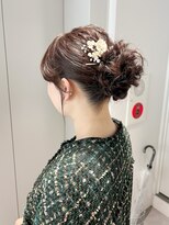 トリッカ シブヤ(TRICCA SHIBUYA)&nbsp;アップスタイル/シニヨンアレンジ/お団子ヘア/ふわふわ