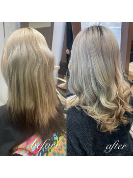 美容室ステラ 東大宮店 透明感ダブルカラーギャルスタイル