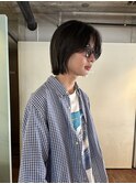メンズボブウルフメンズミディアムレイヤーカットメンズウルフ