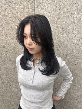 シンヘアー(SHIN HAIR) 【横田芽衣】ブリーチなしブルーブラック