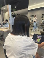 フレーム スクエア&nbsp;乾かすだけでまとまる、艶感ストレートボブ♪