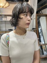 フォン(fon) 顔周りを切り込んだ、ボブパーマ