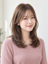 チャチャブラン アミー(cha-cha Blanc Amie)&nbsp;シースルーバング×軽やかセミレイヤー