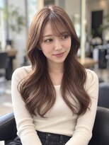 コタ 水戸(COHTA) 顔周りレイヤー×シースルーバングのくびれロング