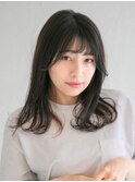 ナチュラルストレートセミディ　20代/30代/40代