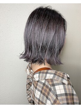 リル(Lille 橋本) ラベンダーアッシュ×外ハネロブ  [Lille橋本]