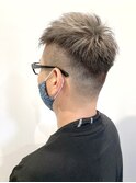 メンズスパイキーショート 白髪隠し シルバーアッシュ