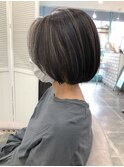 大人極細ハイライトbob