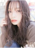 波巻き×シースルーバング